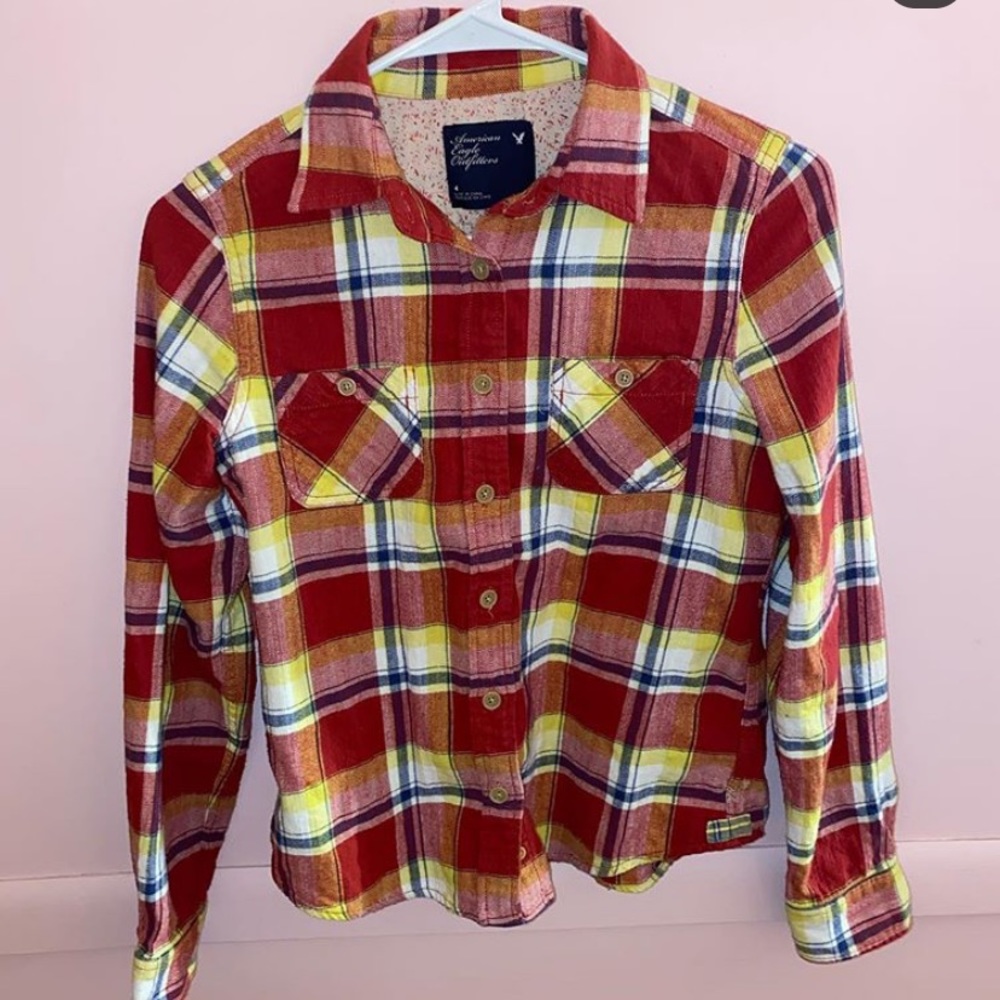 ❤️American eagle flannel💛